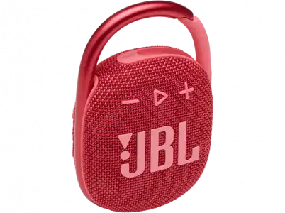 Altavoz inalámbrico - JBL Clip 4, 5 W, 10 horas, Bluetooth 5.1, IP67, Clip&Play, Rojo