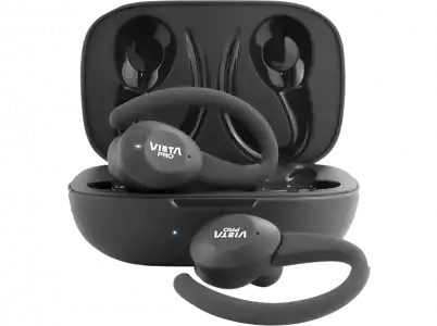 Auriculares True Wireless - Vieta Pro Match 2, Asistente de Voz , IPX6, Hasta 32 hs, Negro