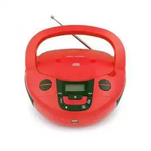 Belson - Radio CD Portátil BSL PCD-31R Rojo Con Bluetooth