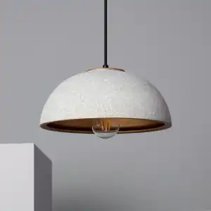 Efectoled Lámpara Colgante De Cerámica Crowe Blanco