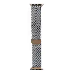 Friendly License - Correa Milanesa Compatible Apple Watch 38/40/41 Mm Plata