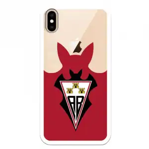 Funda Licencia Oficial Albacete Balompié Escudo Fondo Rojo para iPhone XS Max