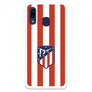 Funda Para Samsung Galaxy A20e Del Atleti Escudo Rojiblanco - Licencia Oficial Atlético De Madrid