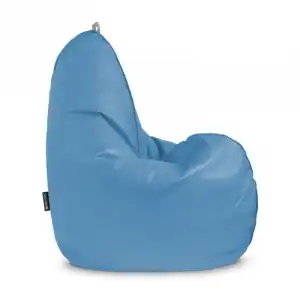 Happers Puff Pera Relax Polipiel Azul Cielo XL