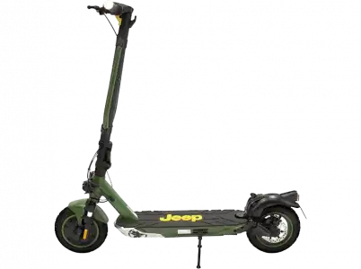 Patinete eléctrico - Jeep 2xe Adventurer, 25 km/h, 515 W, Intermitentes, Soporta hasta 100 kg, Autonomía 40 km, Verde