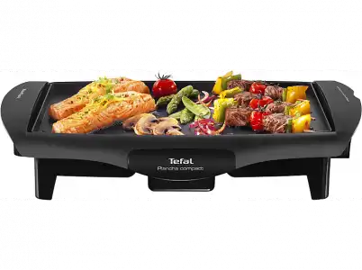 Plancha de asar - Tefal CB5005, 1800W, Antiadherente, Negro