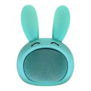 Altavoz Bluetooth Moxie Azul Luz Diseño Conejo 3w 3h Duración Batería