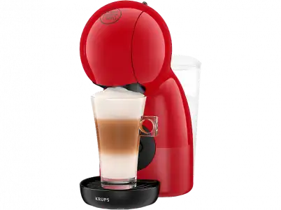 Cafetera de cápsulas - Nescafé Dolce Gusto Krups Piccolo XS KP1A35AS, 1600 W, 15 bar, 0.8 L, Calentamiento en 30 s, Bebidas calientes y frías, Rojo