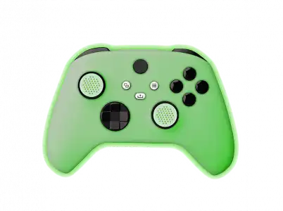 Funda - FR-TEC Silicone Skin + Grips, Para Xbox Series Controller Wireless, Brilla en la oscuridad, Verde