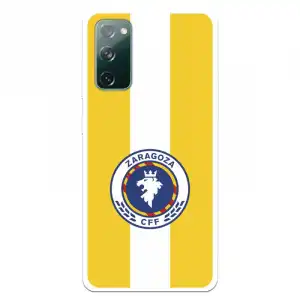 Funda para Samsung Galaxy S20 FE Licencia Oficial Zaragoza CF Femenino Escudo Fondo Amarillo