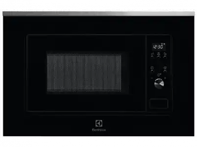 Microondas integrable - Electrolux LMS2203EMX, 700 W, 5 niveles, Display LCD, 20 l, Negro/Inox