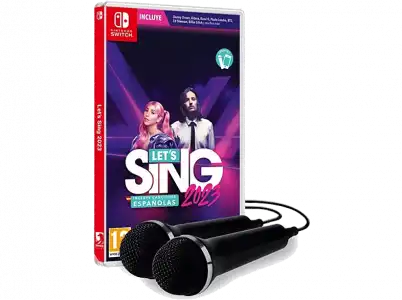 Nintendo Switch Let's Sing 2023 (Incluye canciones españolas) + 2 Micros