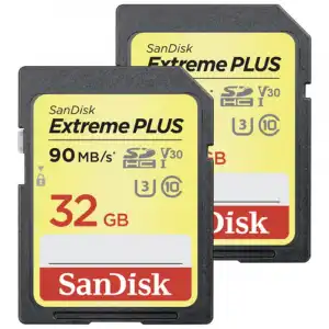 SanDisk Extreme Plus SDHC Pack 2 32GB Clase 10 U3 UHS-I