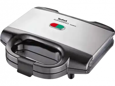 Sandwichera - Tefal SM 1552 Potencia 700W, Capacidad para 2 sándwiches, Antiadherente