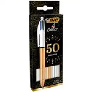 3 bolígrafos BIC 4 colores con cuerpo de varios colores