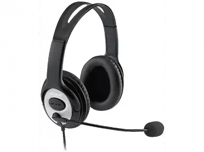 Auriculares - Microsoft LifeChat LX-3000, Con Micrófono, Diadema, cable, USB, Negro