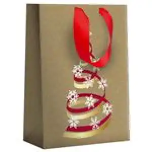 Bolsa de regalo grande Kraft Abeto