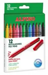 Estuche 12 rotuladores Standard Alpino