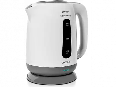 Hervidor de agua - Cecotec ThermoSense 170, 1.7L, 2200W, Libre BPA, Filtro antical