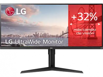 Monitor gaming - LG 34WP65G-B, Full HD, UltraWide, 5 ms, FreeSync, 400 cd/m², HDR 10, Negro