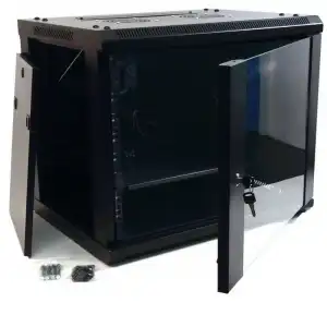 Powergreen Armario Rack 19" 15U 60X45 + Termostato + 2 Ventiladores + Bandeja