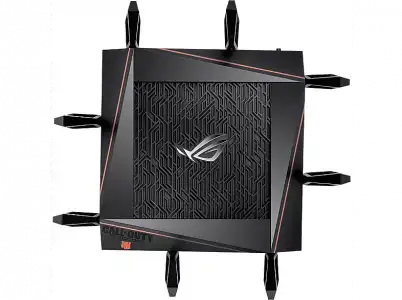 Router - ASUS ROG Rapture GT-AX11000,Tri-Banda AX11000, 2.5G gaming port, AiProtection Pro, Negro