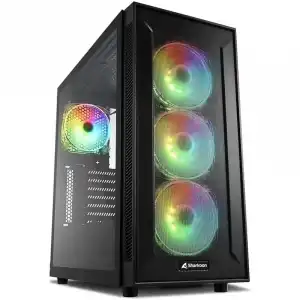 Sharkoon TG6M RGB Cristal Templado USB 3.0 Negra