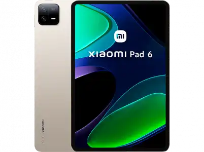 Tablet - Xiaomi Pad 6, 128 Gb, Champagne, Grey, 11" WQHD+, 6 GB RAM, Snapdragon™ 870, Android 13 MIUI 14