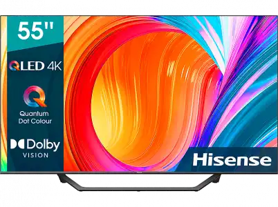 TV QLED 55" - Hisense 55A7GQ, UHD 4K, Smart TV, HDR, HDMI, Dolby Atmos, Vision, HDR10+, Gris