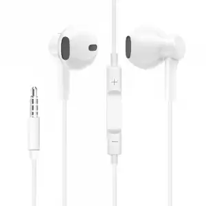 Avizar Auriculares Sonido Estéreo con Micrófono 3.5mm Blanco