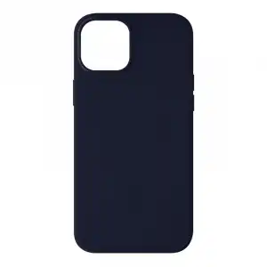Avizar Funda Silicona Semirrígida Acabado Tacto Suave Azul Oscuro para iPhone 13