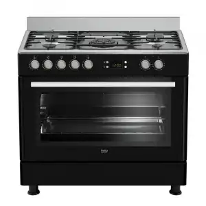 Beko GM 15310 DB Cocina Gas 5 Fuegos Negra