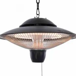 Calefactor Colgante Barcelona 1500 W Halógeno Negro Sunred