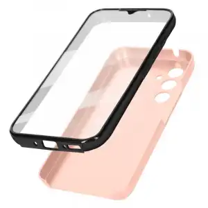 Carcasa Para Samsung Galaxy A34 5g Trasera Rígida Delantera Flexible Rosa