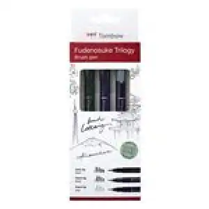 Estuche con 3 Rotuladores Tombow Fudenosuke Trilogy