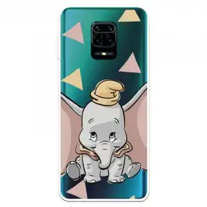 Funda Oficial Dumbo de Disney Dumbo Silueta Transparente para Xiaomi Redmi Note 9 Pro