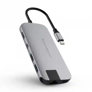 HyperDrive Dockstation Slim USB -C Gris Espacial