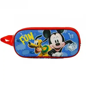 Karactermania Estuche Doble Portatodo 3D Mickey Mouse Fun
