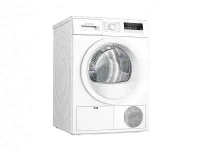 Secadora - Bosch WTN85201ES, Independiente, 7 kg, 13 programas, Display LED, Blanco