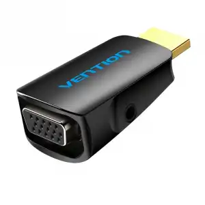 Vention AIDB0 Adaptador Conversor de HDMI Macho a VGA Hembra con Audio Jack 3.5mm