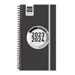 Agenda escolar 2023/2024 Finocam Espir Label E9 semana vista horizontal Negro