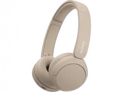 Auriculares inalámbricos - Sony WH-CH520, Bluetooth, 50 horas de autonomía, Carga rápida, 360 Audio, Conexión multipunto, Cascos estilo diadema, Beige