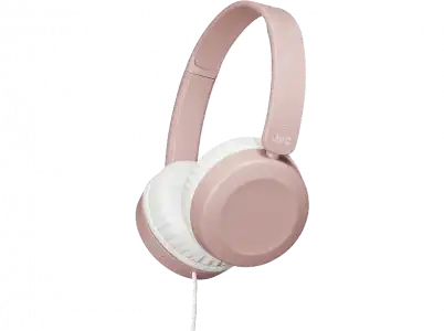 Auriculares - JVC HA S31M, De diadema, Con cable, Control volumen, Micrófono, Rosa