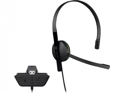 Auriculares - Microsoft S5V-00015 Xbox One Chat Headset, De diadema,Con cable, Micrófono, Negro