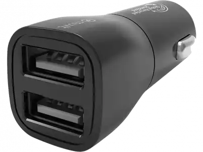 Cargador coche - MUVIT SC-198 C, Universal, 2xUSB A, 17 W, Negro