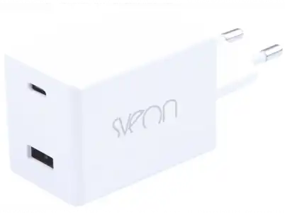 Cargador - Sveon SAC248, USB-C, Carga rápida 48 W, Blanco