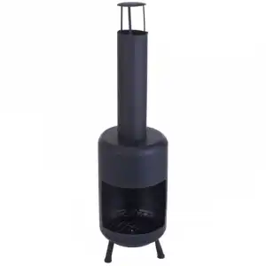 ProGarden Chimenea Exterior Negra