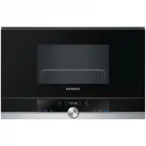 Siemens iQ700 BE634LGS1 Microondas Integrable 21L 900W Negro/Inox