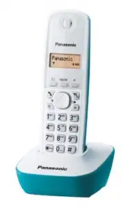 Teléfono Inalámbrico Panasonic KX-TG1611SPC Blanco/Verd