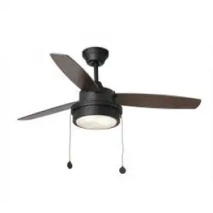 Ventilador De Techo Faro Komodo 106cm Negro 3 Palas 2xe14